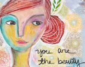 you are the beauty 8x8 printed on 8x10 paper