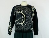1980s Mohair & Wool Sweater - Vintage Pullover - Ellen Tracy - Medium