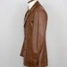 vintage 1970s leather jacket / mens brown leather coat / the blade