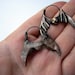Bunny bat niobium hoop earrings