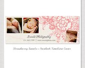 Strawberry Sweets -  Facebook Timeline Cover PSD Template Design