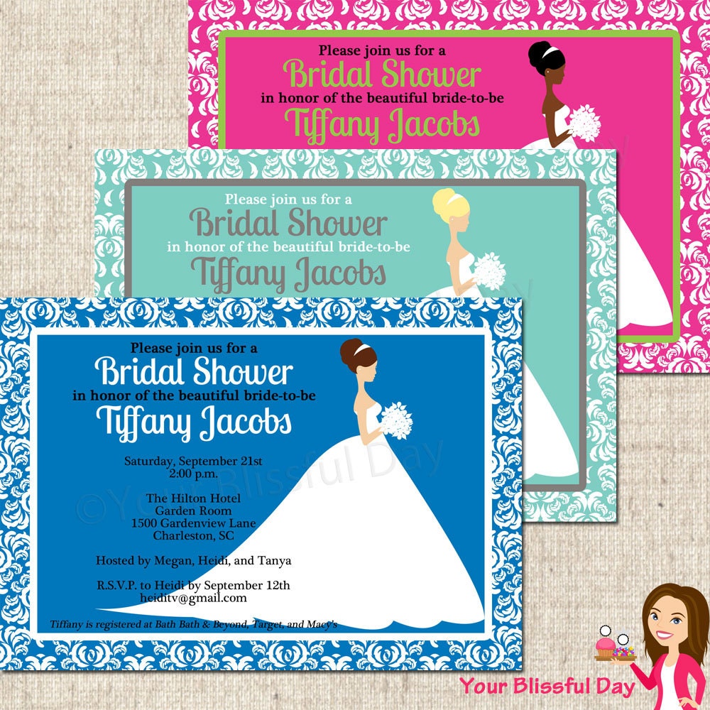 PRINTABLE Bridal Shower Invitation (Customizable) Il_570xn
