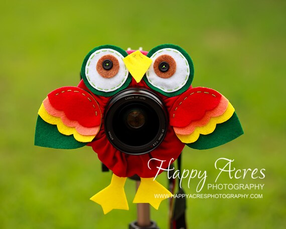 Lens Bling - Red Tropical Parrot - Ready to Ship