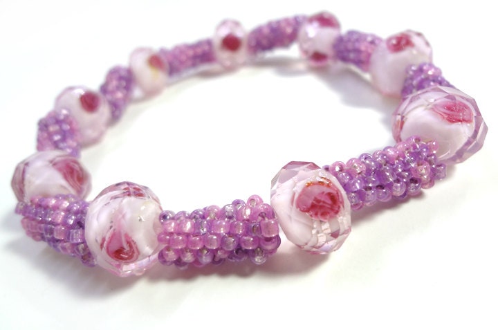 Rose Pink Stretch Fashion Bangle Bracelet