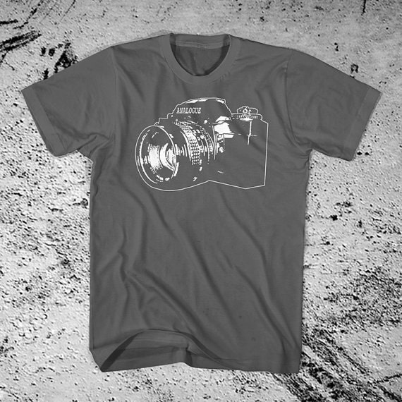 Vintage SLR 35mm Camera Shirt Free Shipping
