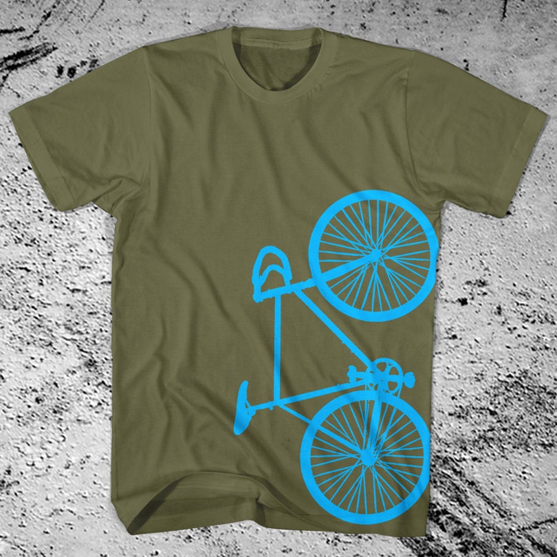 Fixie Bike T-Shirt Fixed Gear Bicycle Free Shipping