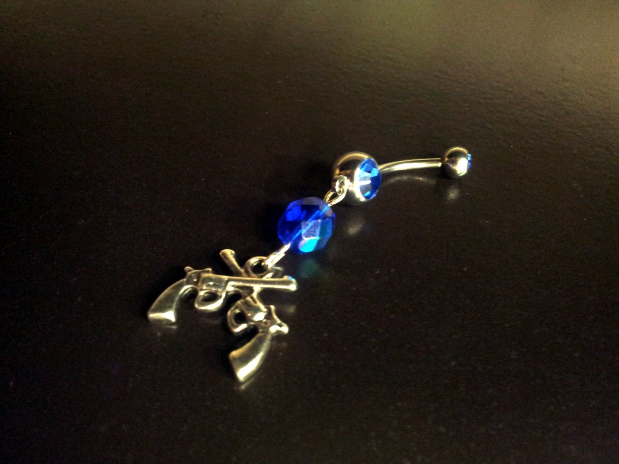 Pistol- Belly Ring
