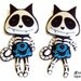 Skeleton Cat Sewing Pattern PDF Halloween Day of The Dead Softie