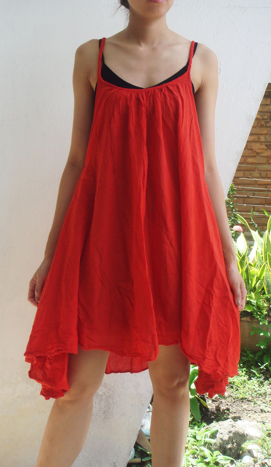 Red Cotton Dresses