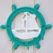 Beach Decor Cast Iron Ships Wheel / Boat Key Holder