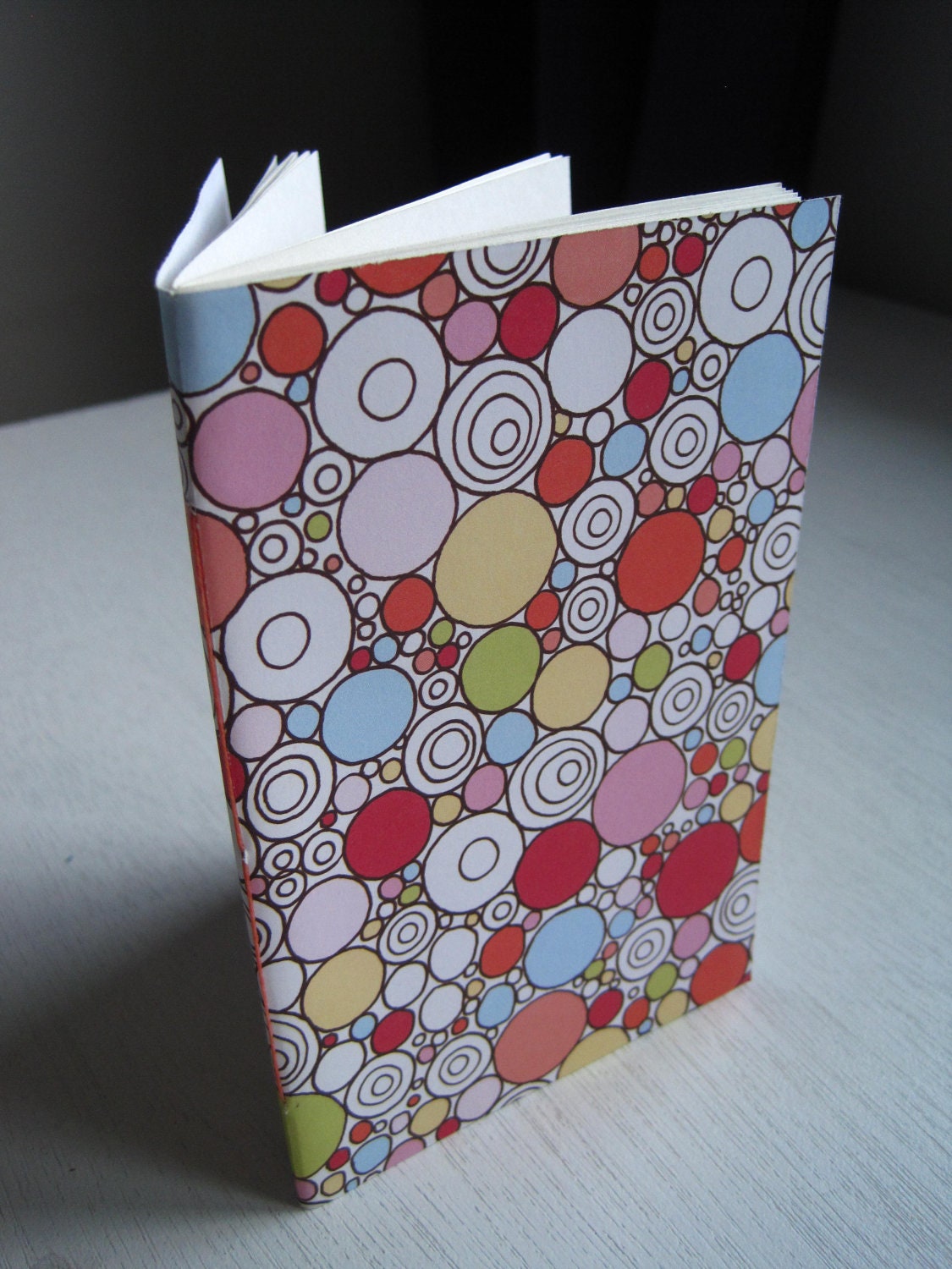 Jotter Journal Notebook Colorful Dots and Spirals Blank Pages