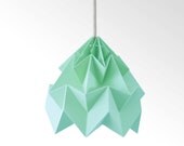 Moth origami lampshade ice mint