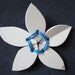 Ivory Upcycled Flower Brooch