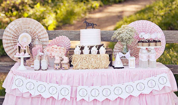 Cowgirl Birthday Party Package- Printable