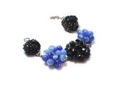 Vintage jewelry recycled Midnight Free shipping