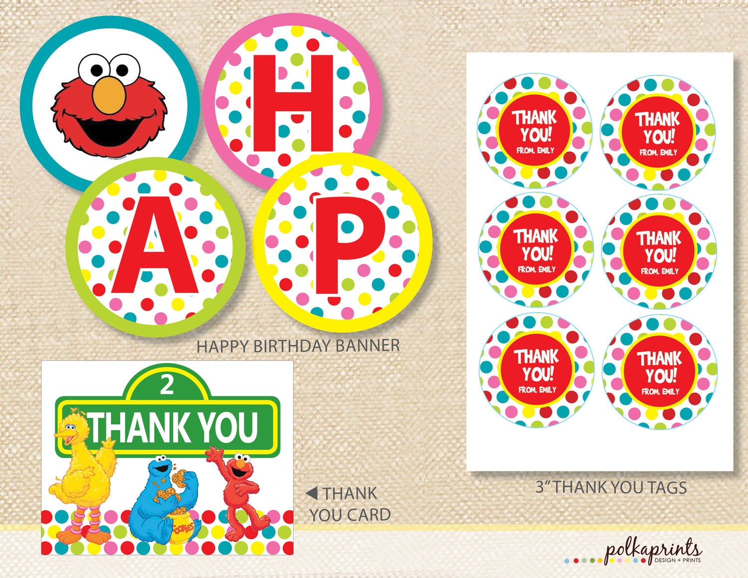 Sesame Street Elmo Printable Party Pack - DIY Il_570xn