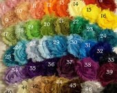 the EVE Shabby Chic Chiffon Flower Headband or Hair Clip 75 Colors and Prints Available