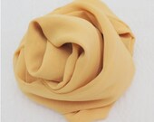 wide solid chiffon 1yard (58 x 36 inches) 48951-5 mustard