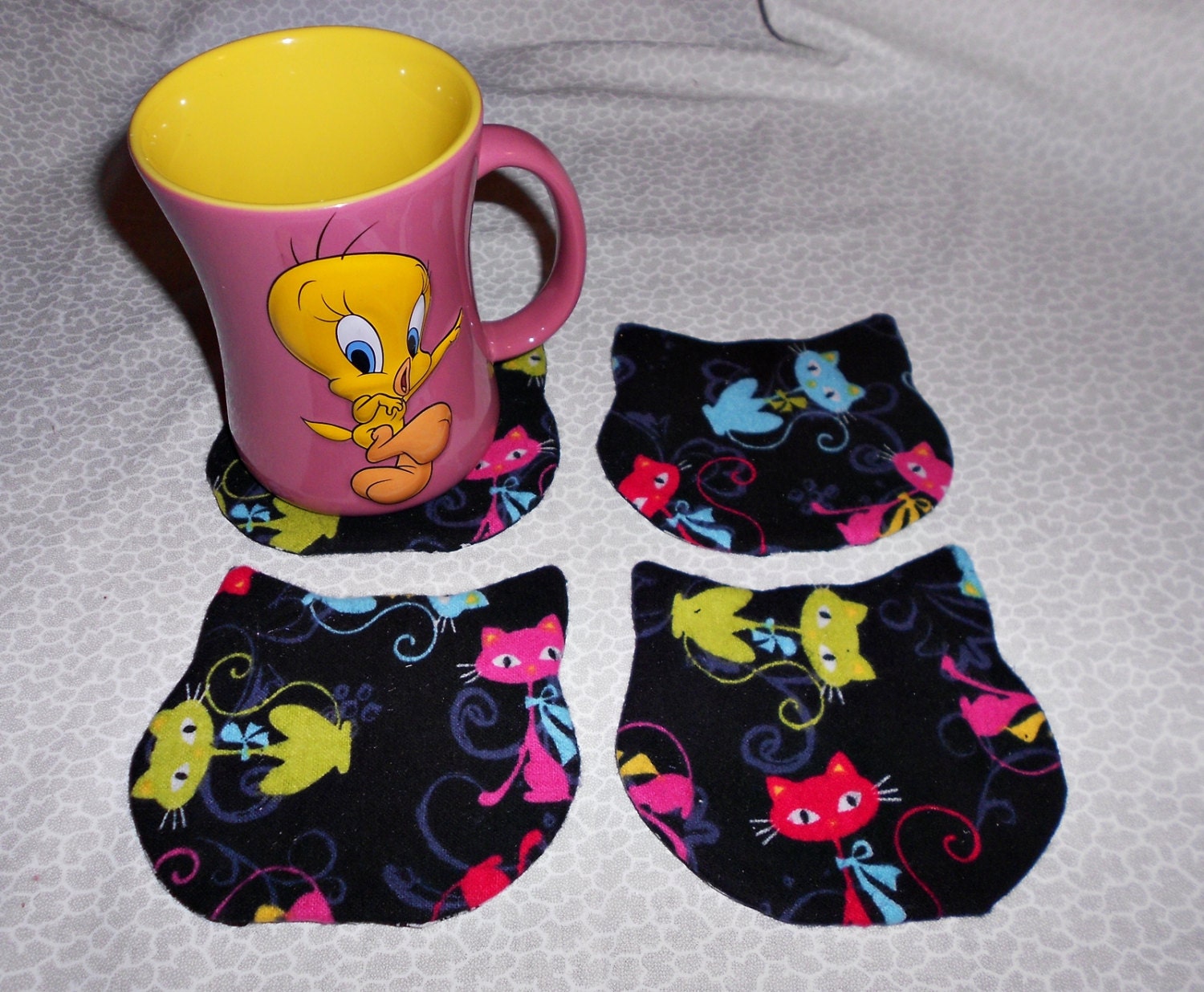 Fabric Kitty Coasters