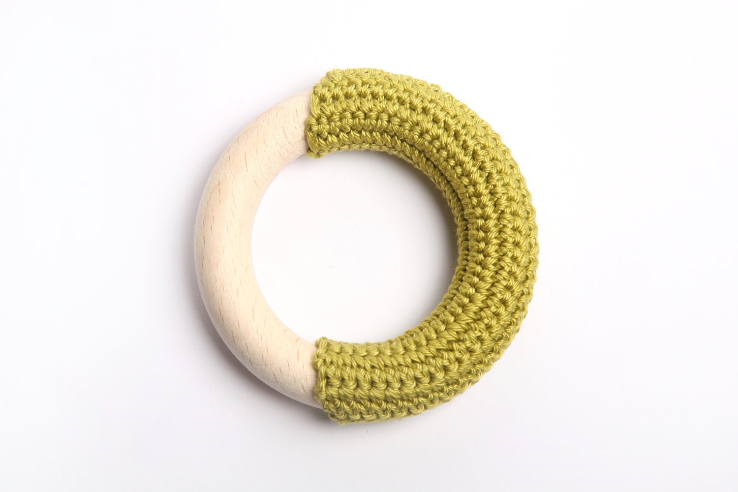 Linden green teething ring / Babywearing / First Toy