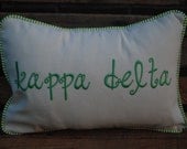 Kappa Delta Throw Pillow