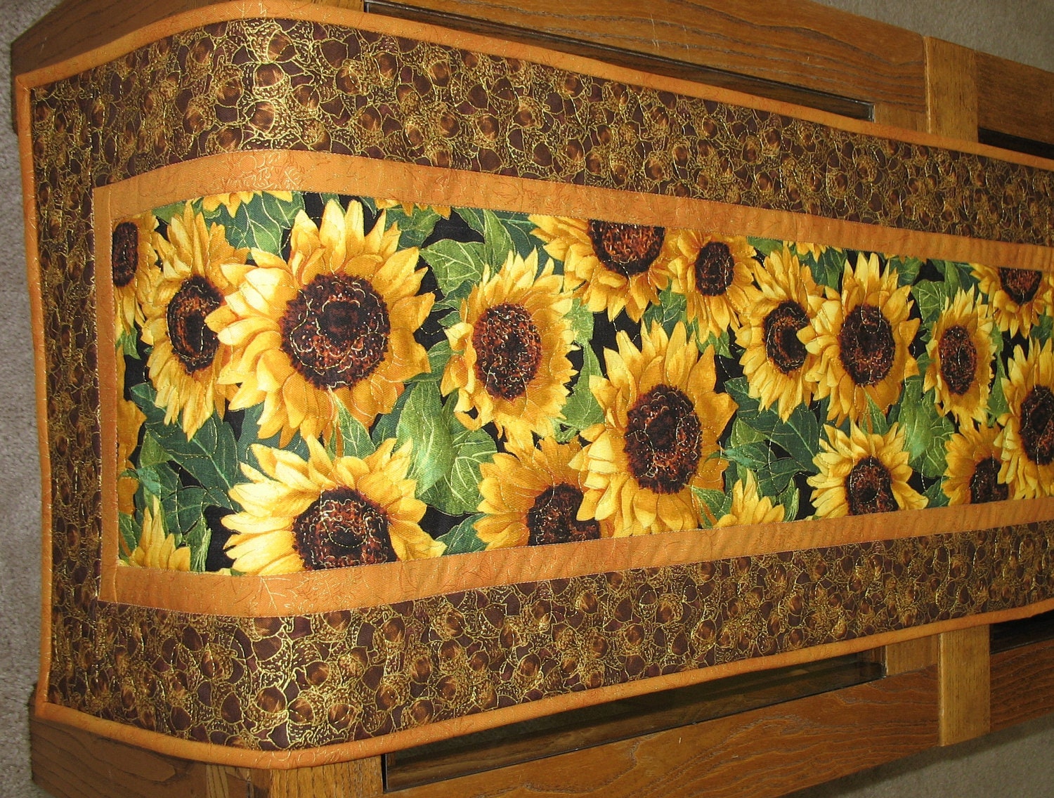 Autumn Table Runner Quilted fabric from Timeless Treasures