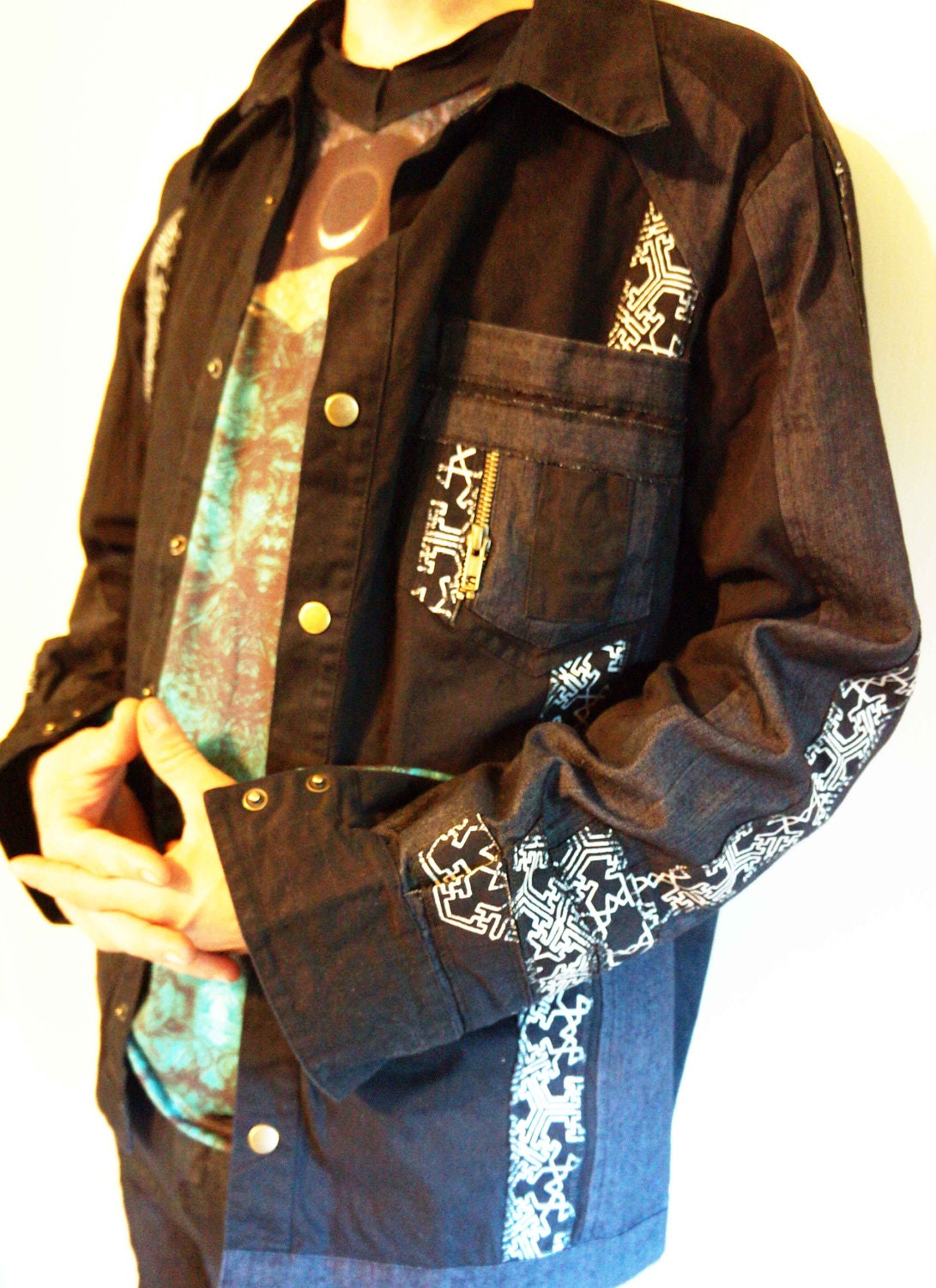 Mens HEXA GRID snap SHIRT
