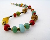 Statement Necklace - Colorful Mixed Gem