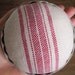 Jello Mold Pincushion - Rustic Cotton Red Stripe