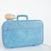 Little Baby Blue Suitcase Vintage Vinyl Sears Overnight Bag Travel Case Carry On Vegan Periwinkle Autumn Fall Eveteam