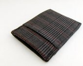 Wallet / Red Plaid / Fabric