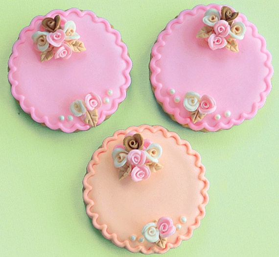 Diana Cookies In Pink and Peach - FEATURED Il_570xn