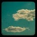 Cloud Photography: Day Dream Believer 8x8 Fine Art Photography Blue Sky White Clouds Vintage Inspired Ttv