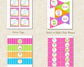 Pool Party DIY Printable Birthday Party Package Party Pack