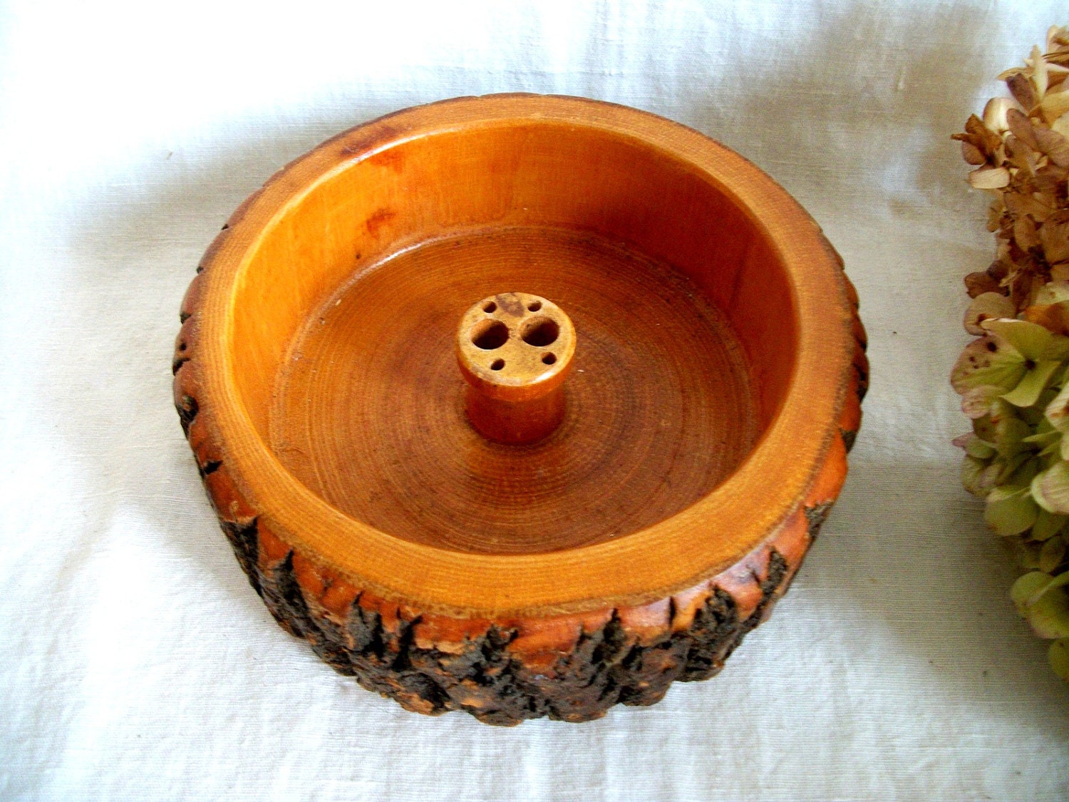 Vintage Wood Bowl/Nut Bowl