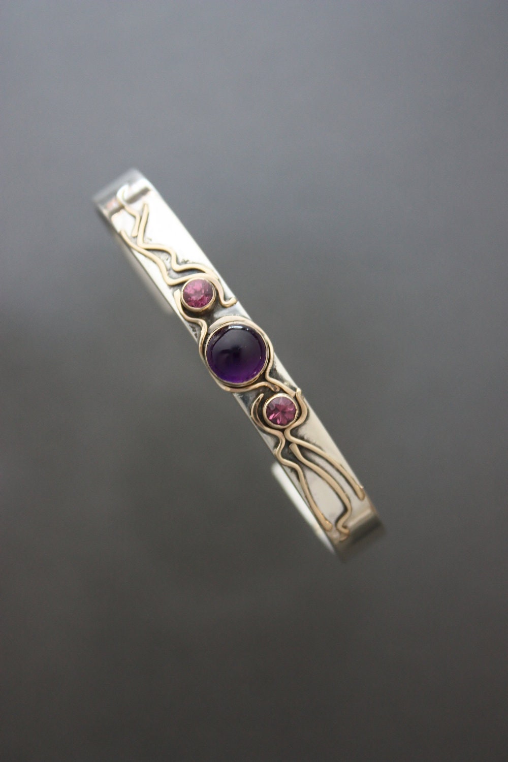 Silver and gold bracelet