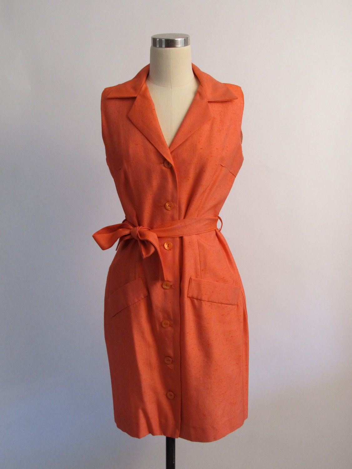 coral cargo dress
