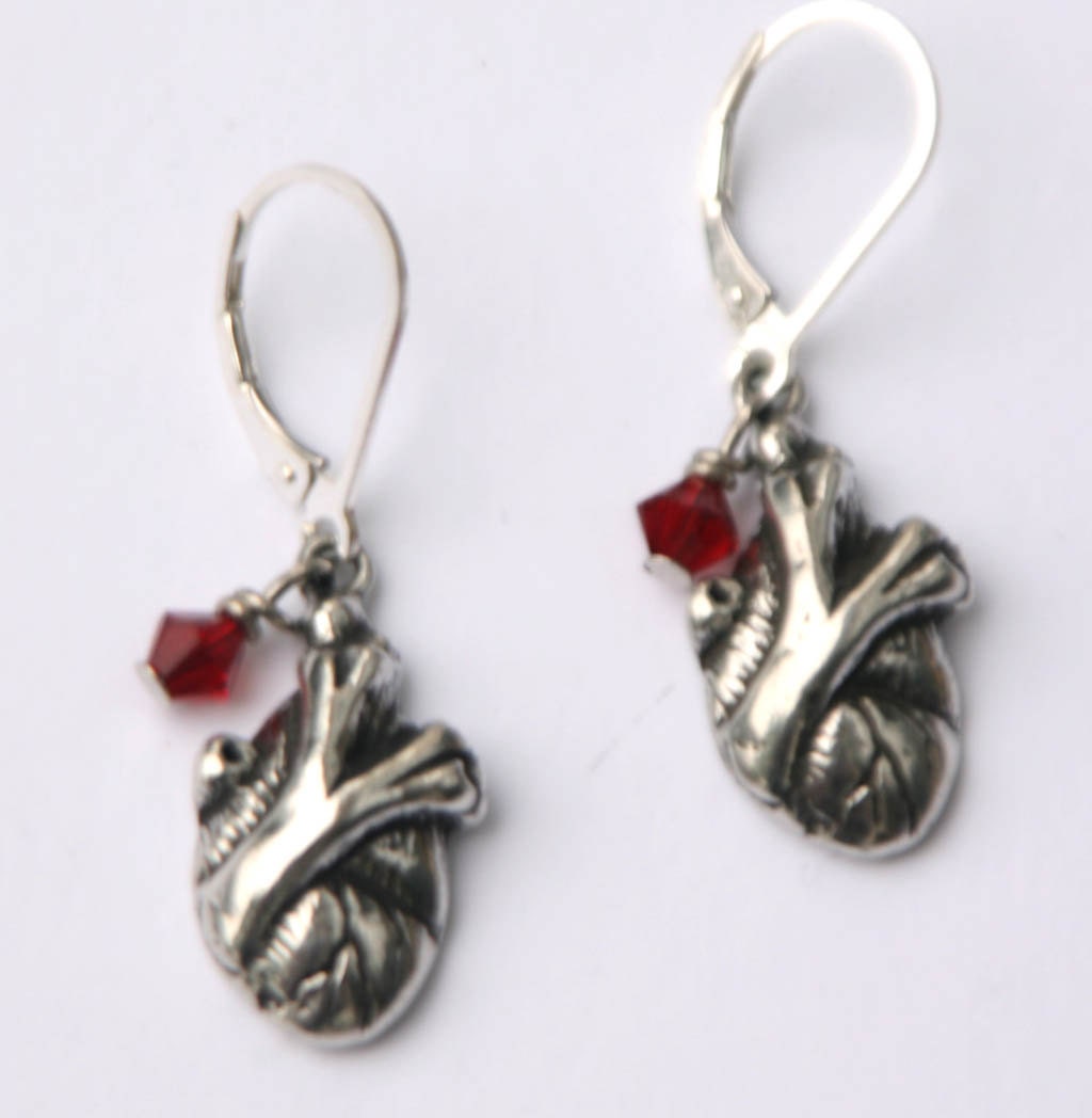 Human Heart Earrings