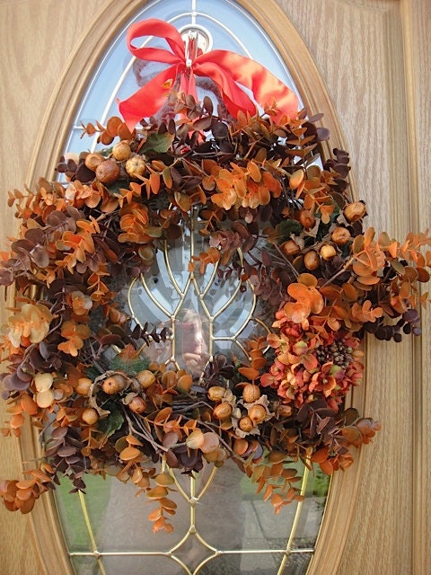 Eucalyptus Hydrangea Wreath