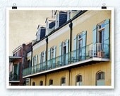 New Orleans, Louisiana, Little yellow houses, NOLA, 8x10 fine art print