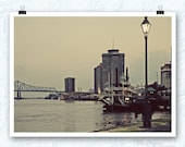 New Orleans photography, riverfront park, mississippi river, 5x7 matted