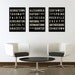 Washington D.C. - Subway Sign Poster - Typography Art Print - Modern - Home Decor - City Map - Gift - Set of 3 - 12x18