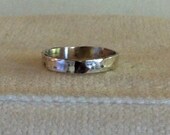 Sterling Silver Hammered Ring.  Stackable. Fun. Flirty. Eco Friendly Reclaimed Metal from USA. FREE Shipping