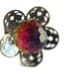 Swarovski Rainbow Crystal Ball Flower Gypsy Mystical Ring (adjustable)