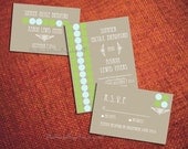 PRINTABLE MODERN DOTS Invitation Suite Customized Colors Wedding Engagement Anniversary Shower Template Digital Diy Design Country