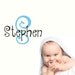 Children Wall Decal - Name Wall Decals - Boys Vinyl Wall Art - Custom Monogram Wall Decals Baby and Kids with Flower - Vinyl Decal