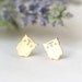 NO.2- Cute Owl earrings in gold