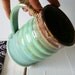 Handmade Mug, Pottery Coffee Mug in Green and Brown by RiverStone Pottery