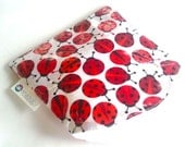 SNACKABY Ladybug reusable dishwasher safe eco friendly reuseable sandwich bag snack bag