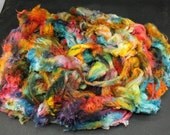 Maco Merino fleece, very soft, hand painted fiber for spinning and felting, 4.4 oz